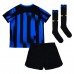 Maillot de foot Inter Milan Domicile vêtements enfant 2023-24 Manches Courtes (+ pantalon court)
